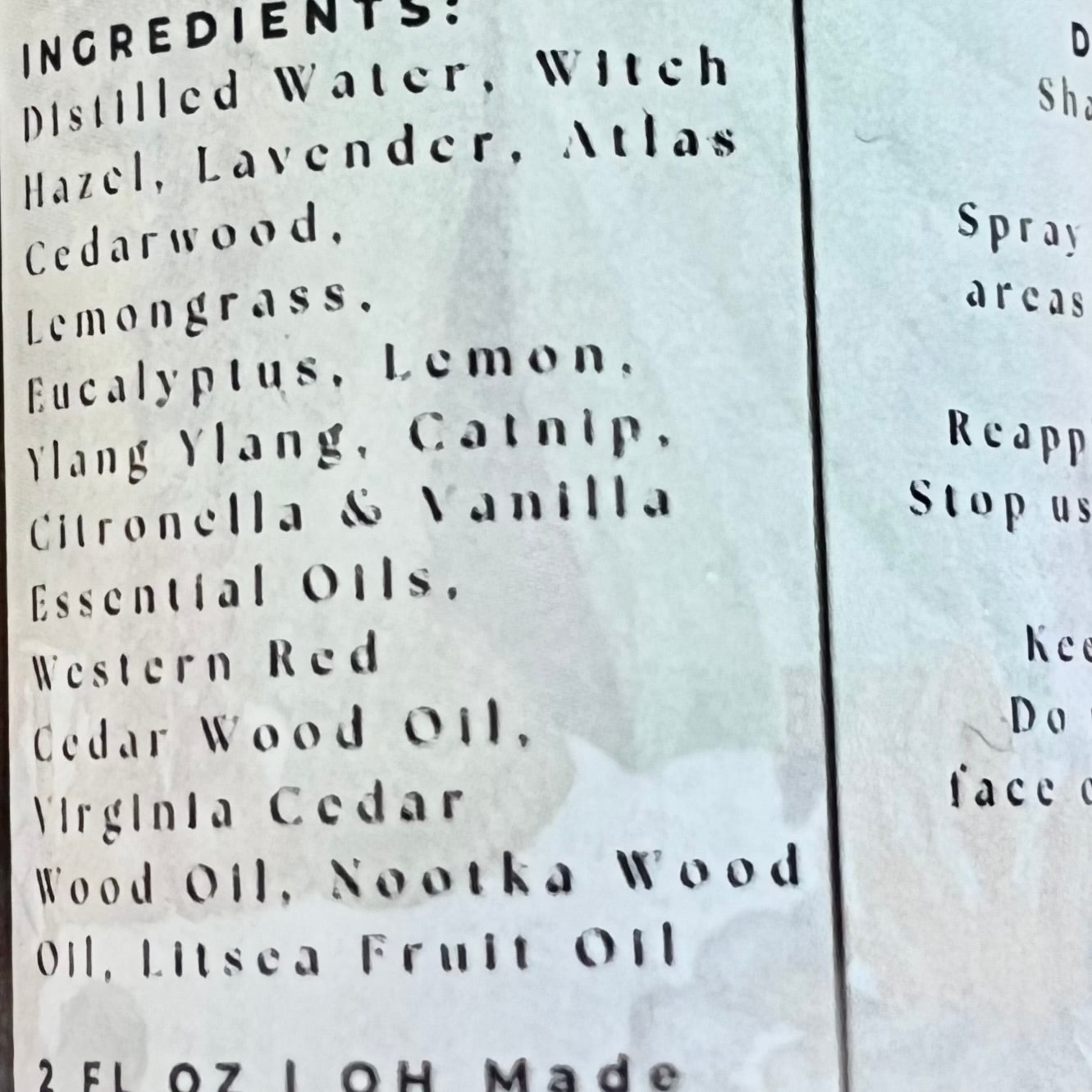 Bug & Tick Spray