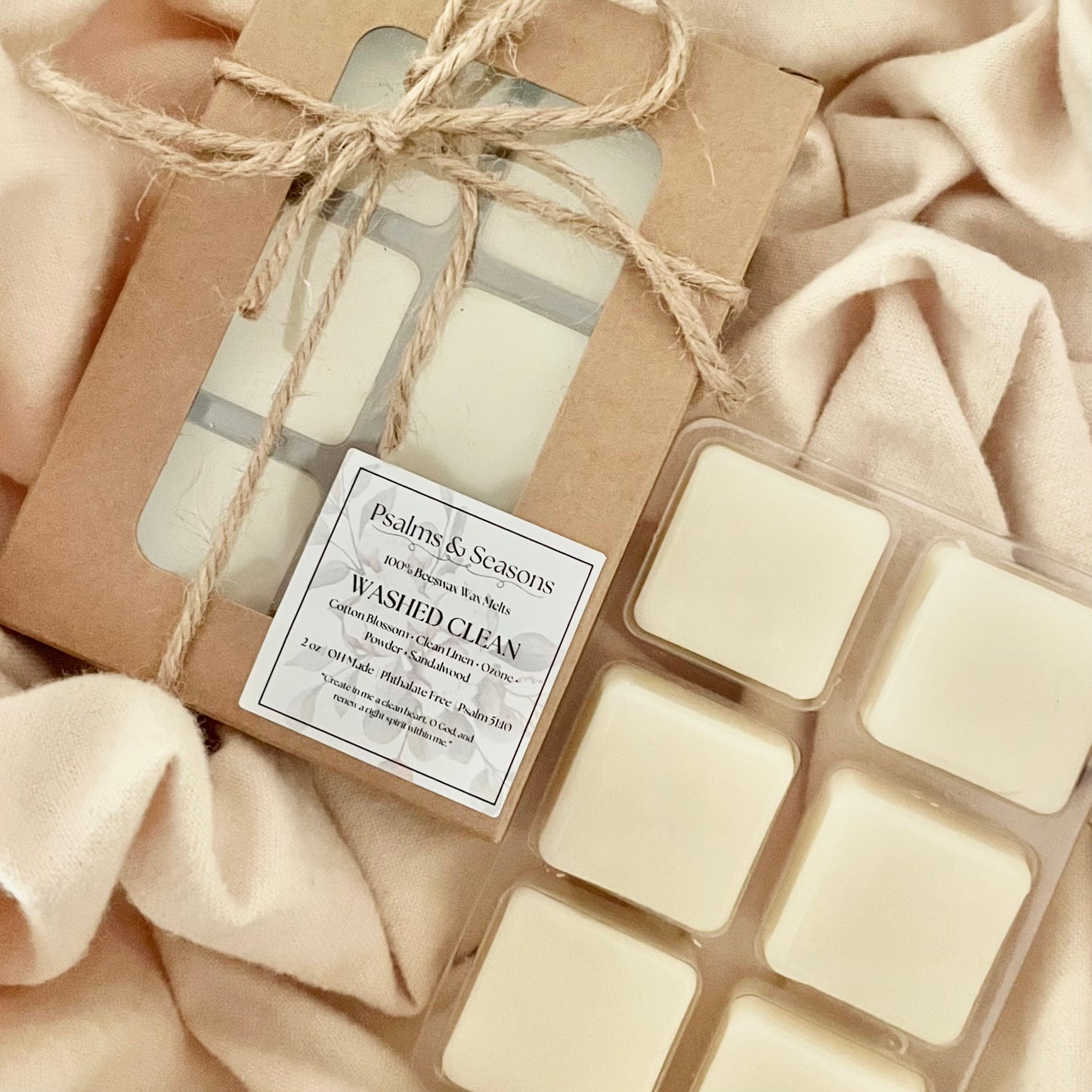 Washed Clean Beeswax Wax Melts