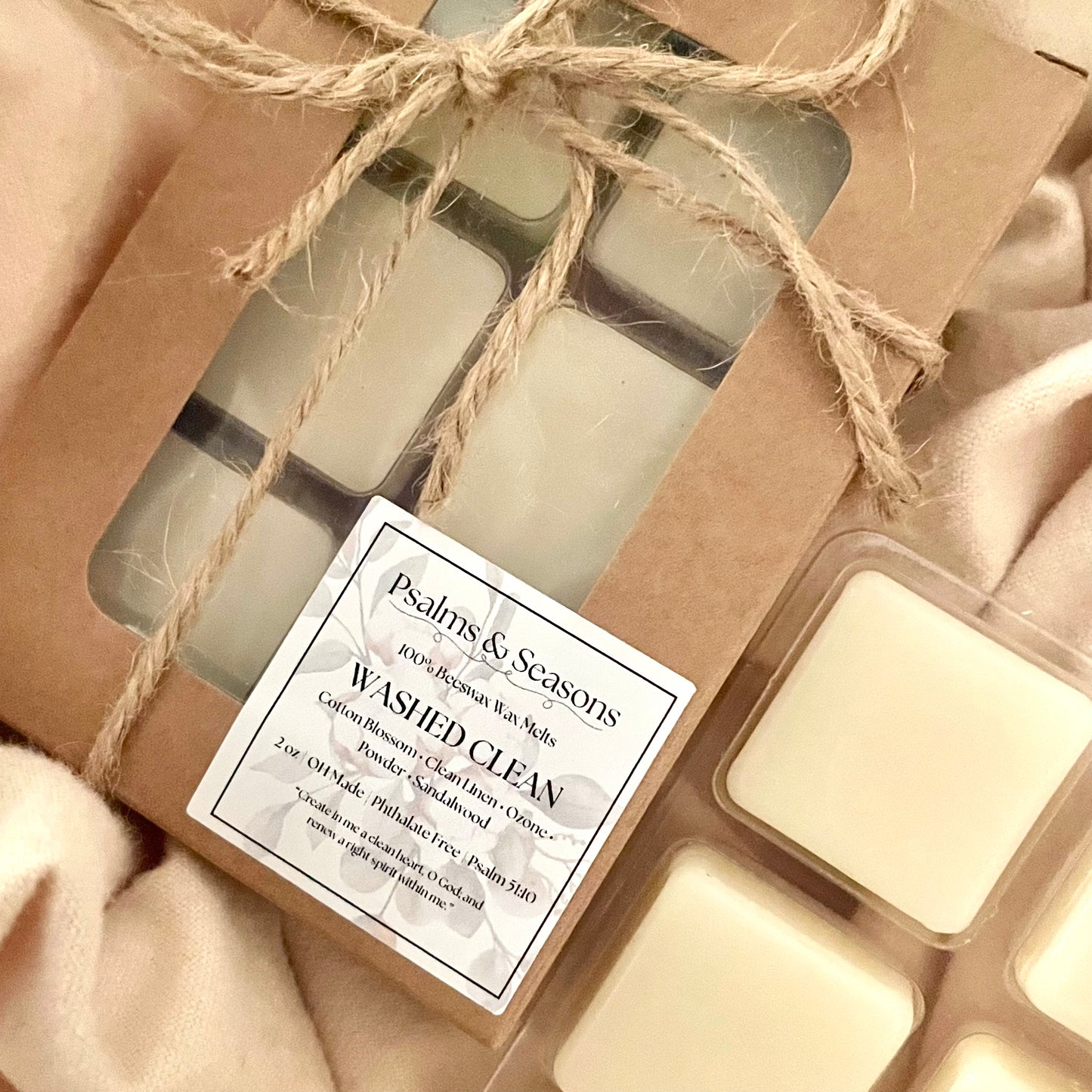 Washed Clean Beeswax Wax Melts