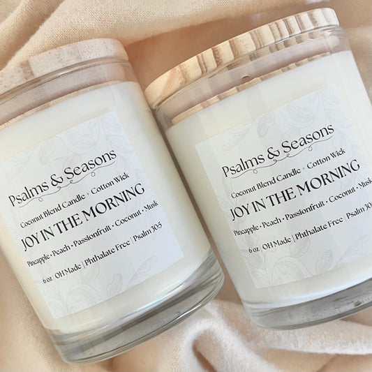 Joy in the Morning Candle